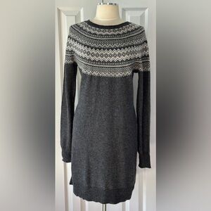 Artisan NY Fair Isle Sweater Dress | Wool Alpaca Blend | XL